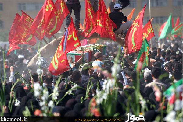 تشییع و خاکسپاری شهدای گمنام دانشگاه شاهد-12/7/89