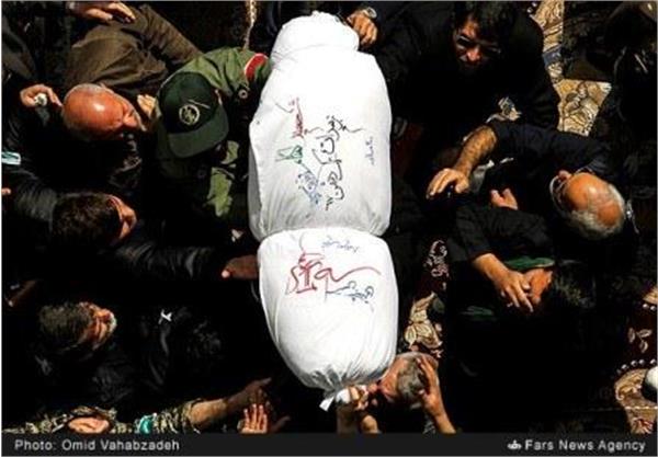 تشییع پیکر 3 شهید گمنام در تهران