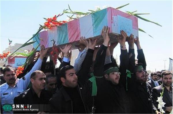 تشییع و خاکسپاری دو شهید گمنام در دانشگاه آزاد اسلامی ارومیه