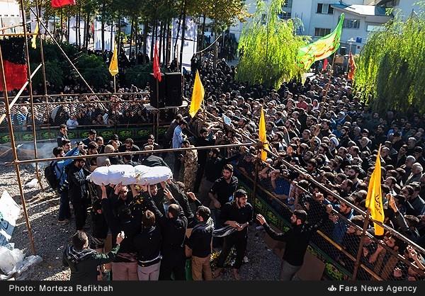 تشییع پیکر دو شهید گمنام در رشت 7