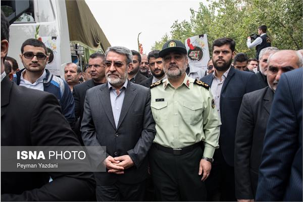 تشییع پیکر ۵۴ شهید نیروی انتظامی 9