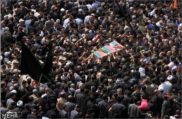 تشییع و خاکسپاری در دانشگاه آزاد قزوین