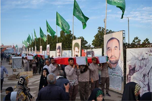 ورود 34 شهید تازه تفحص شده به معراج شهدای اهواز 21