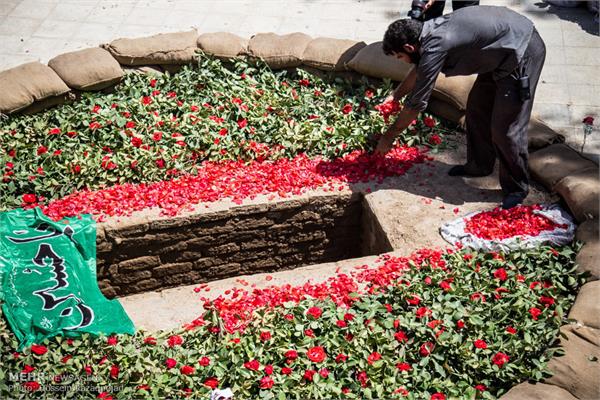 آئین تشییع و تدفین پیکر مطهر شهید غواص در نازی آباد تهران 14