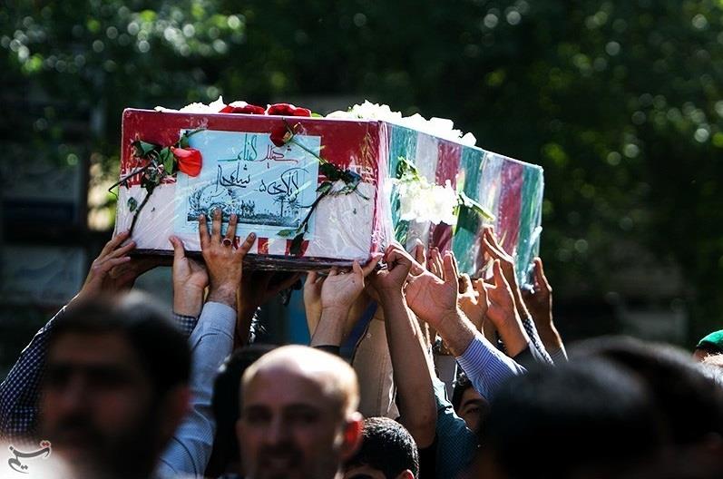 تشییع و خاکسپاری شهید گمنام در استان یزد 1