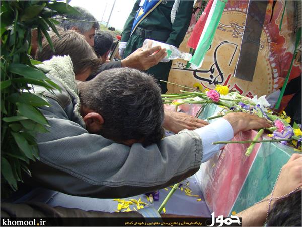 تشییع و خاکسپاری شهدای گمنام شهرستان گرمی اردبیل