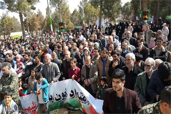 مراسم تشییع دو شهید گمنام در بیارجمند 12