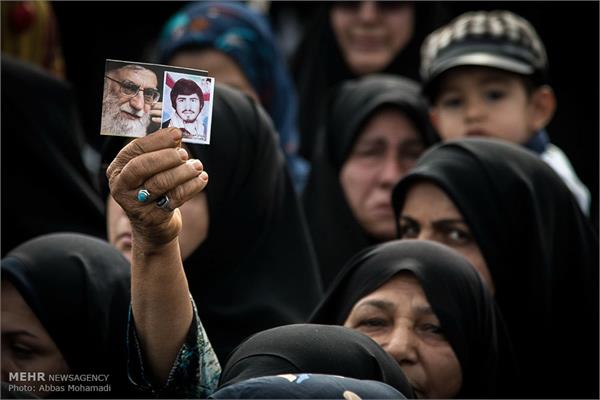 مراسم تشییع و تدفین دو شهید گمنام در لامرد 22