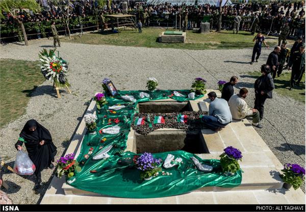 تشییع پیکر دو شهید گمنام - شهر ری