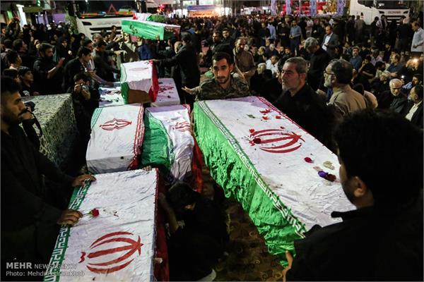 مراسم تشییع پیکر ۱۱۹ شهید تازه تفحص شده دفاع مقدس 22