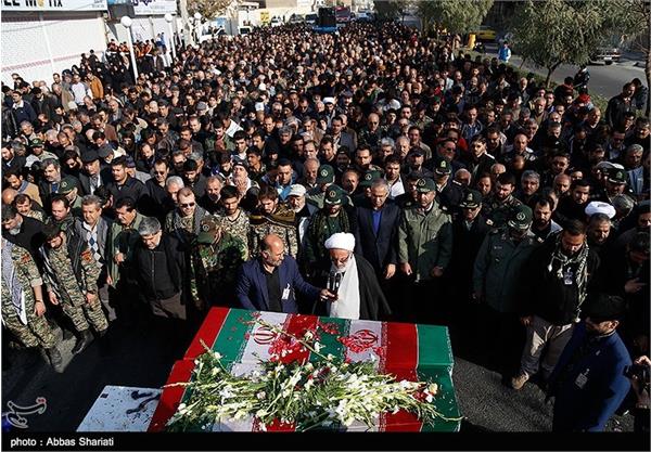 مراسم تشییع پیکر دو شهید گمنام در فردیس کرج 18