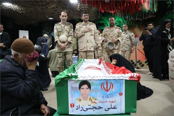 وداع با پیکر ۹ شهید مرزبان تازه تفحص شده در معراج شهدا - 4 بهمن 1403 4