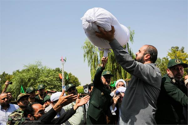 مراسم تشییع پیکر دو شهید گمنام در هادیشهر 22