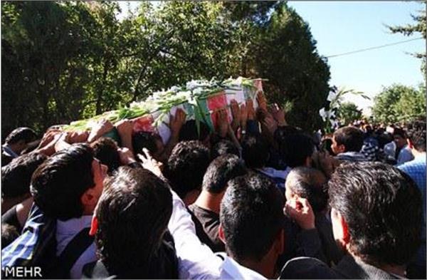 تشییع شهید گمنام در همدان