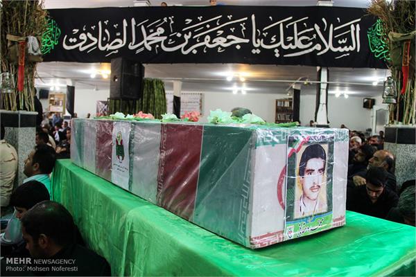 مراسم تشییع پیکر دو شهید دوران دفاع مقدس در بیرجند 23