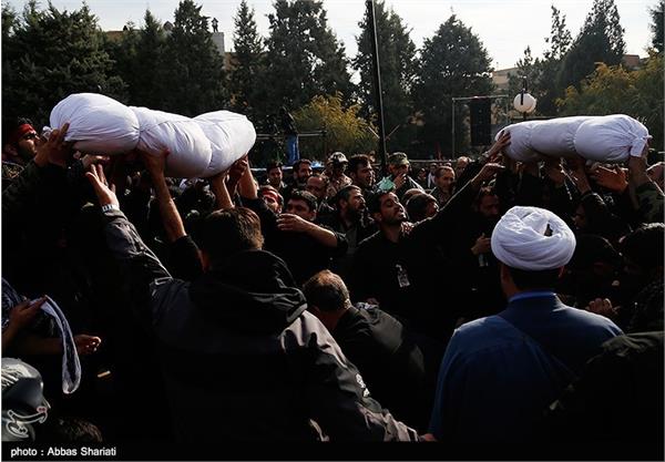 مراسم تشییع پیکر دو شهید گمنام در فردیس کرج 16