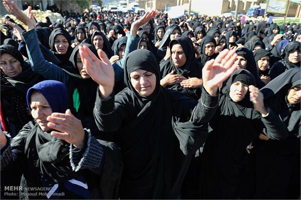 تشییع پیکر دو شهید گمنام در شهر بیدروبه اندیمشک 5