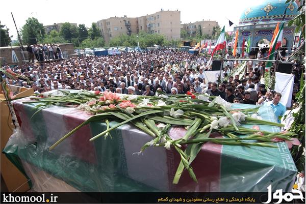تشییع و خاکسپاری 2شهید گمنام در دانشگاه علامه طباطبایی