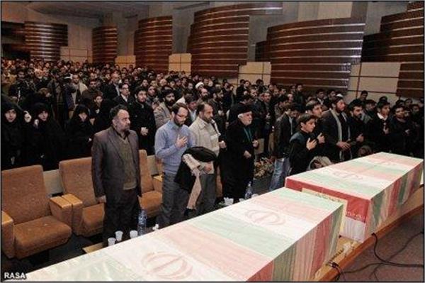 مراسم وداع با شهدا گمنام در مشهد مقدس