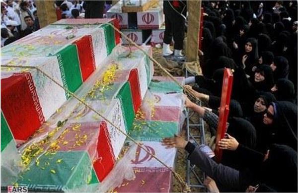 تشییع شهدای دوران دفاع مقدس در شهر قم