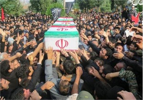 مراسم تشییع شهدای گمنام در گالیکش