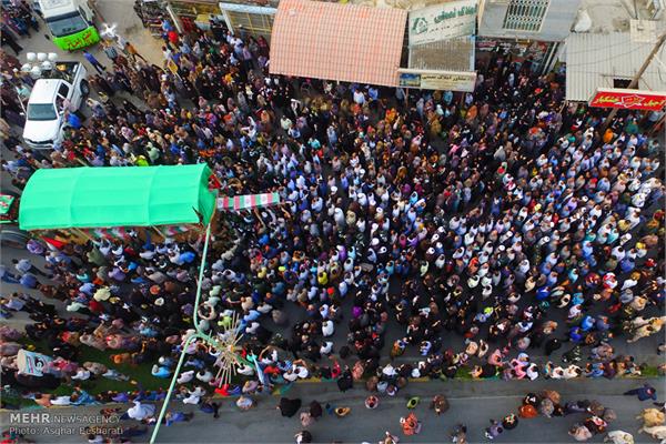 تشییع پیکر شهدای گمنام در قشم 6