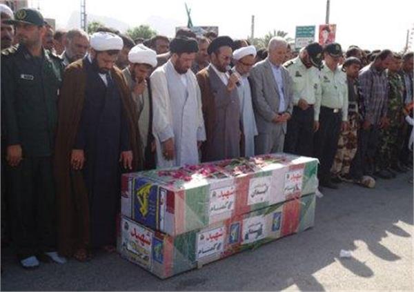 تشییع و خاکسپاری شهدای گمنام درآبدان