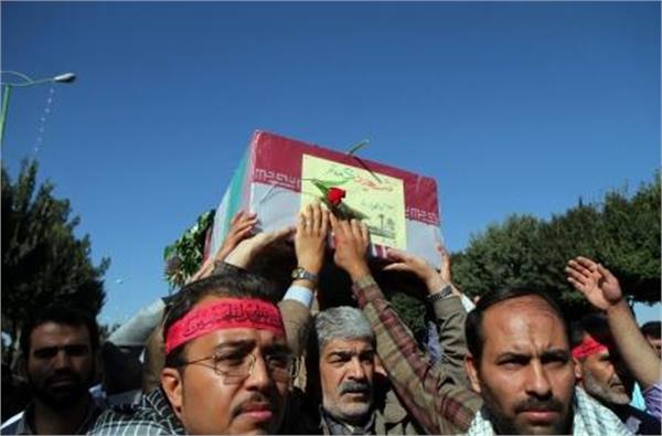 تشییع و خاکسپاری دو شهید گمنام در صنایع هواپیماسازی ایران(هسا) اصفهان