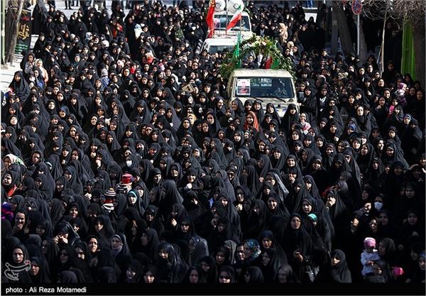 مراسم تشییع پیکر هفت شهید گمنام در شهرکرد 10