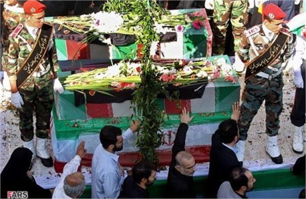 تشییع و خاکسپاری دوشهید گمنام در سازمان جغرافیایی