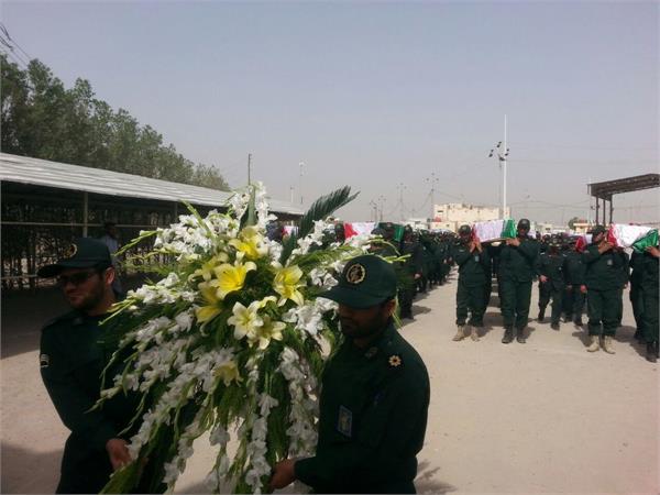 ورود پیکر مطهر ۵۵ شهید دفاع مقدس - شلمچه 32