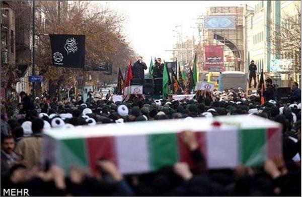 تشییع سه شهید گمنام درقم