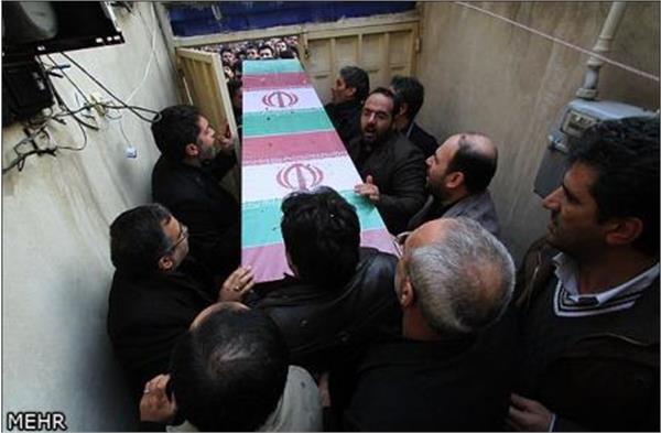 تشییع پیکر شهید دفاع مقدس محمود مهاجر