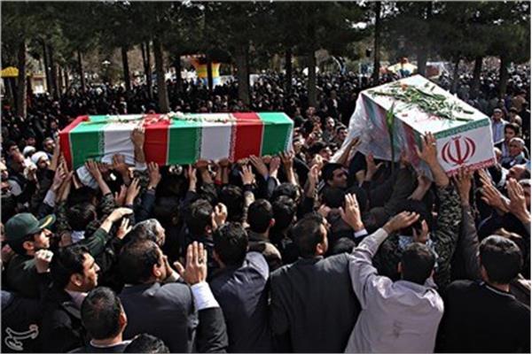 تشییع شهدای گمنام در استان ایلام