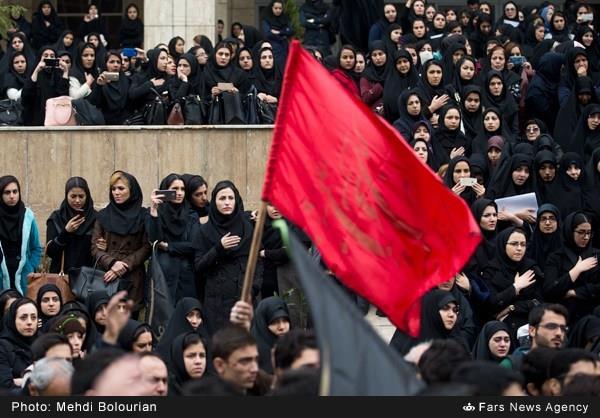 تشییع پیکر شهید گمنام در دانشگاه آزاد تهران شمال 25