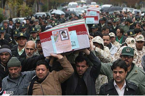 تشییع پیکر دو شهید گمنام و شهید 'محمدحسین گلبخشی منشادی" در یزد