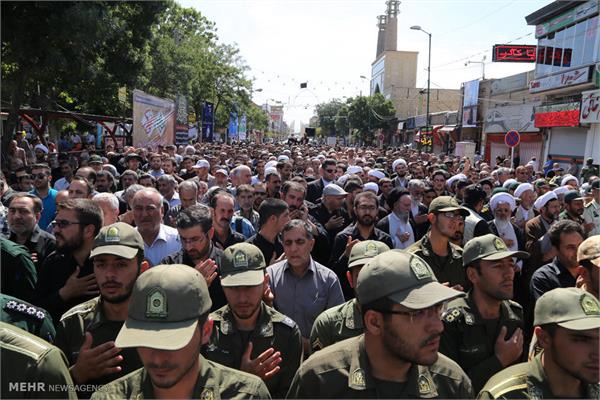 تشییع شهید حمید مرادلو در زنجان 2