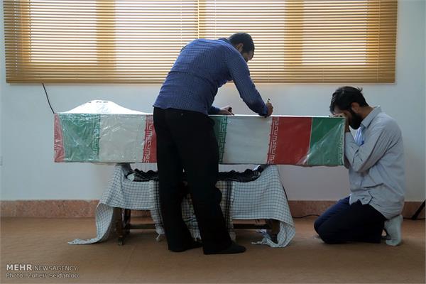 مراسم وداع با پیکر روحانی شهید محمد شیخ شعاعی 13