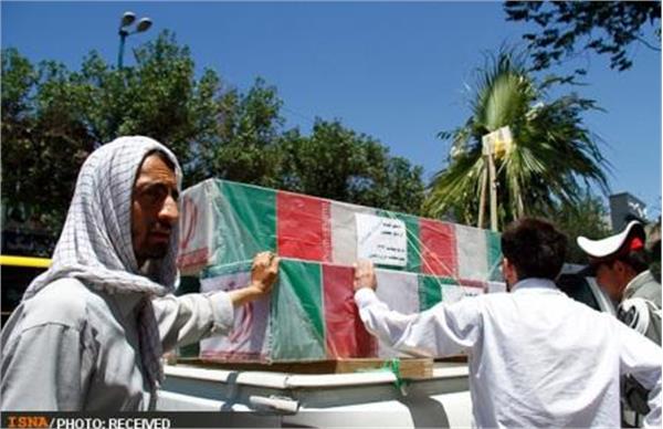 تشییع پیکر شهدای گمنام در تبریز