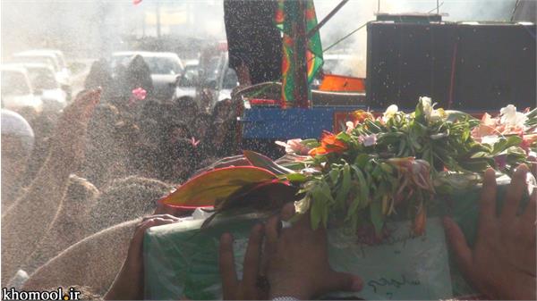 تشییع و خاکسپاری شهدای گمنام دانشگاه آزاد اسلامی اردستان استان اصفهان-12/7/89