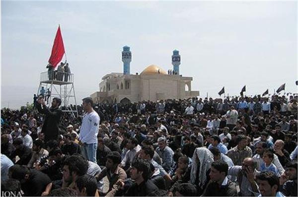 تشییع و خاکسپاری شهدای گمنام در دانشگاه جیرفت