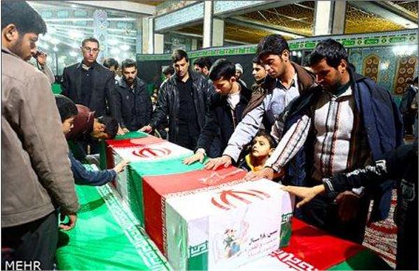 تشییع شهدای گمنام در یزد