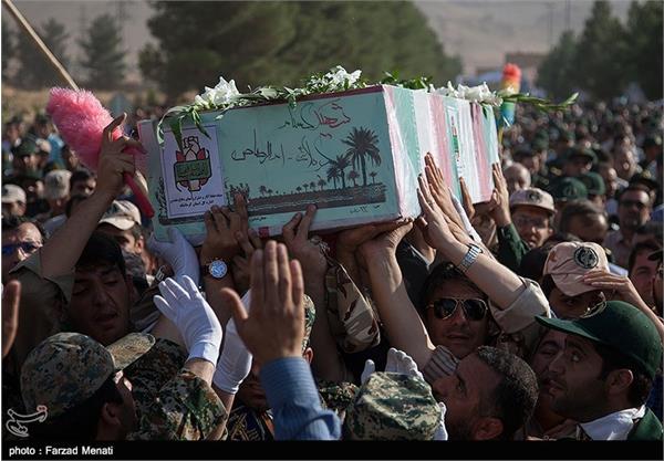 تشییع و تدفین شهید گمنام در کرمانشاه 8