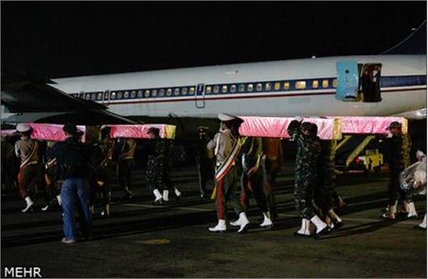 تشییع شهدا در حرم رضوی