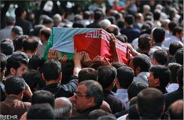 تشییع شهید گمنام در همدان