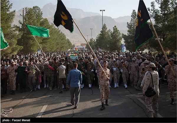 تشییع و تدفین شهید گمنام در کرمانشاه 9