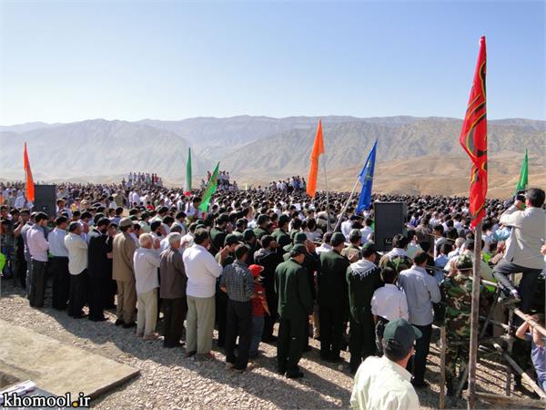 تشییع و خاکسپاری شهدای گمنام شهرستان دره شهر ایلام-19/7/89