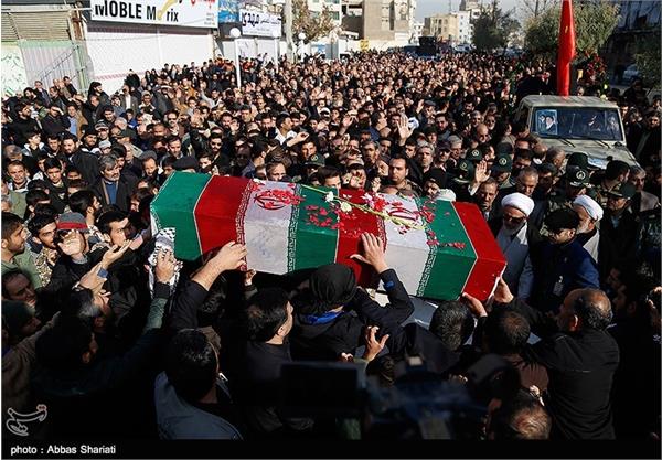 مراسم تشییع پیکر دو شهید گمنام در فردیس کرج 1