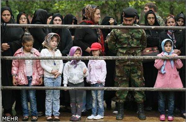 تشییع و خاکسپاری شهدای گمنام در شهرک کیانشهر تهران