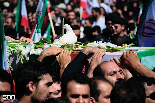 تشییع و خاکسپاری شهدای گمنام بوستان نهج البلاغه تهران-12/7/89